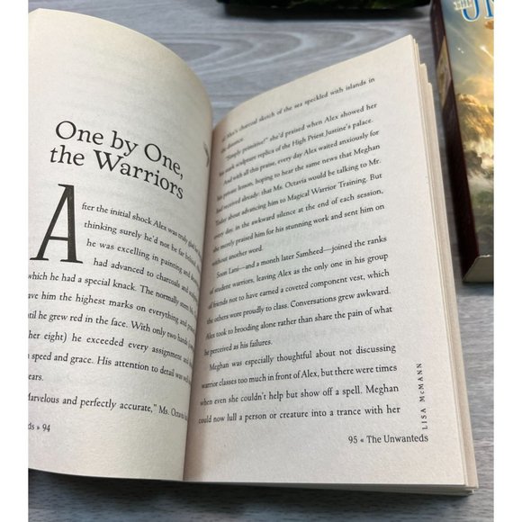 Lot of 4 The Unwanteds Books 1 2 3 7 Lisa McMann Island Silence Fire Dragons - Picture 10 of 10